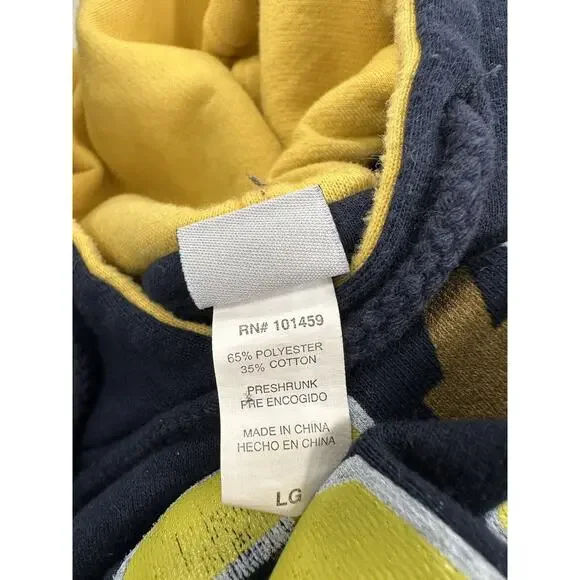 NASA Johnson Space Center Logo Hoodie Hooded Sweatshirt Navy Blue Large - Picture 9 of 12